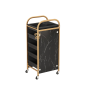 Preview: 360HomeRollcontainer Friseurwagen Kosmetik Badregal Arbeitswagen Rollwagen